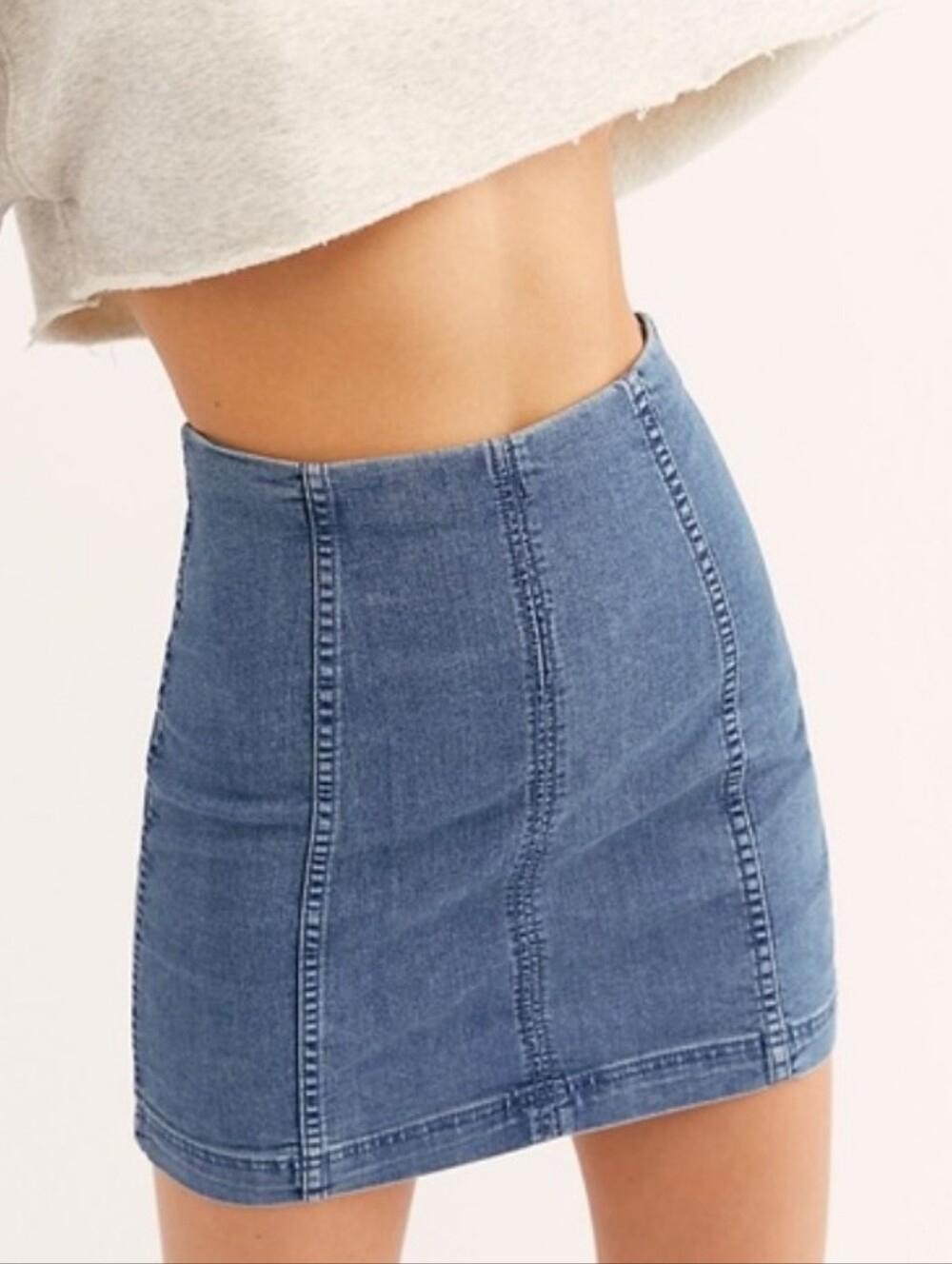 Free People - Modern Femme Denim Mini Skirt